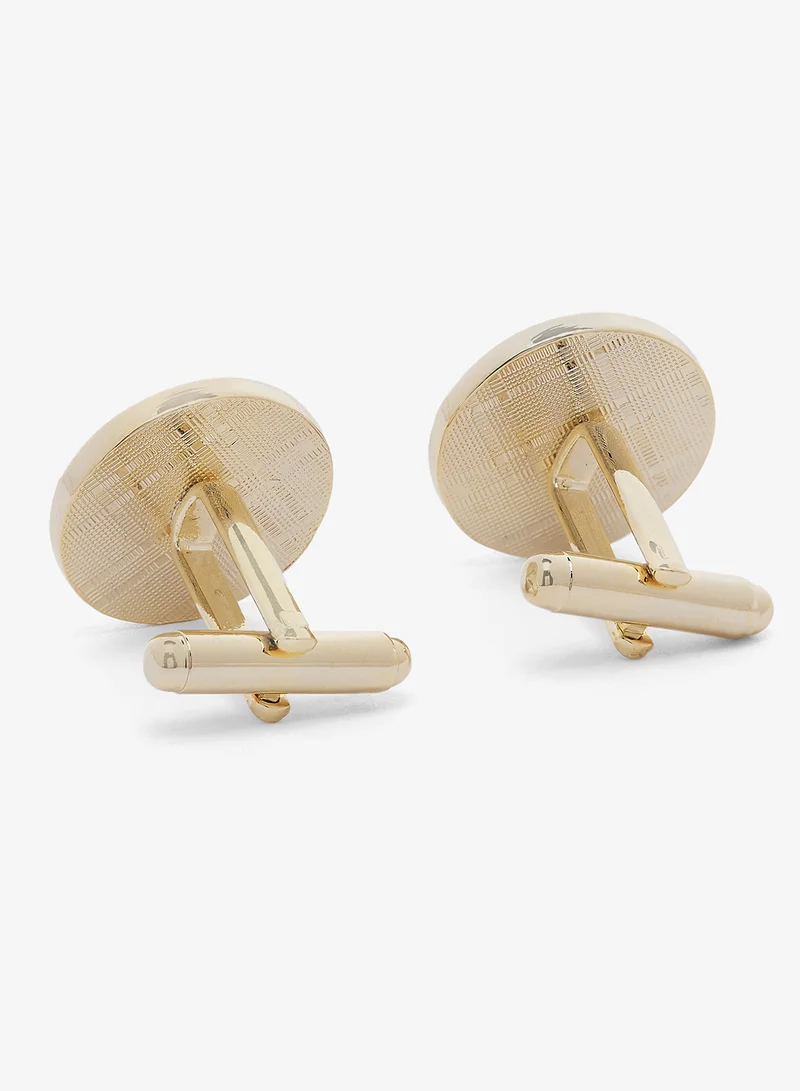 روبرت وود أزرار أكمام بلون فضي وذهبي